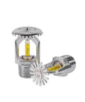 No Fuss 79 Degree Pendant Fire Sprinkler Head Pumping Straight Upward Spray Heavy Duty Emergency Fire Suppression Gear Built Tough For Warehouses And Home Base Safety Projects - chrome finish, brass fitting.
