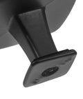 Sleek Black Aluminum Cabinet Knobs Featuring Smooth Texture No Sweat Installation For Kitchen Bedroom Drawer Pulls Modern Cupboard Handles Six Piece Home Refresh Kit close-up detail showing mounting base and textured finish.