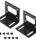 2 Pack 370 DC Motor Mounting Bracket with Worm Gear Fixed Holder and Screws for DIY Builds Durable L Shaped Mount for JGY370 and A58SW31ZY 5840 Series DC Worm Motors Ideal Fastener for Tiny Robot Rigs