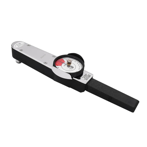 Side view of Dial Indicator Torque Wrench With One Half Inch Drive 0-100 Nm Range High Precision Torque Meter 3 Percent Accuracy Pro Grade Tool