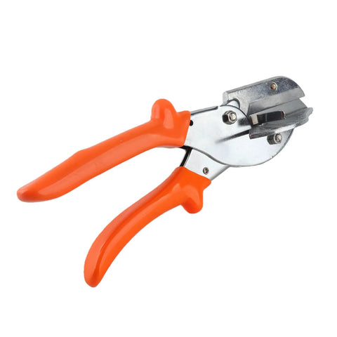 Five Degree Corner Line Sealing Scissors, Precision Five Degree Angle Shears For Tape Foam Wire And Trim Work with orange handles