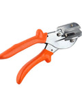 Five Degree Corner Line Sealing Scissors with orange ergonomic handle for precise cutting in HVAC and insulation projects.