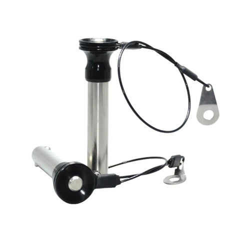 12.7mm Stainless Steel Quick Release Pin For Line Array Speakers Tool Free Button Lock High Load Bearing Clamping Hardware No Tools Needed - two quick release pins with black ends
