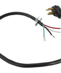 Genuine OEM Power Cord For Ranges 4 Foot Black Replacement PT400 UL Listed Easy Install Replaces W10834026 74003423