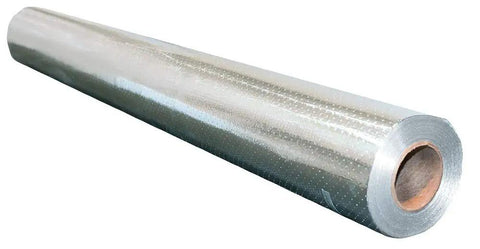 Premium Radiant Barrier Insulation Foil Roll Covers 1000 Square Feet Four Feet Wide with tear-proof surface for attic heat shield.