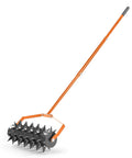Beast Heavy Duty 18 Inch Manual Lawn Aerator Roller with 49 Inch Adjustable Handle Spike Aerator for deep soil penetration.
