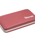 Red Deluxe Padded Case For Measuring Tools Protective Storage For Combination Squares Bevels And Protractors, closed view