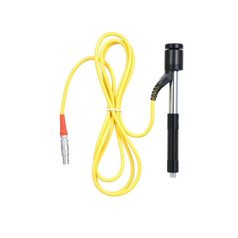 Badass High Precision LeeB Hardness Tester Metal Test Kit Featuring Digital Readouts And Automatic Shut Down For Snappy Rock Solid Measurements On Any Garage Or Machine Shop Floor, yellow cable and probe.