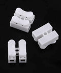 Spring Clamp Terminal Wire Connector Pack 100 Quick Release 2 Pin 10A 220V White Cable Connector for Wiring Harness