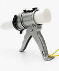 Pro Grade Compact 24:1 Caulking Gun With No Drip, Patent Design For Pros showing ultra lightweight aluminum frame