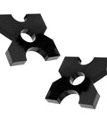 Two Pack 20 Ton Arbor Press Plates For H Frame Presses AR400F Steel Built Tough For Heavy Duty Shop Use 1x7x7 Inch 5 Notch Thickened Plates Corrosion Resistant Ideal For Fabrication And Press Work