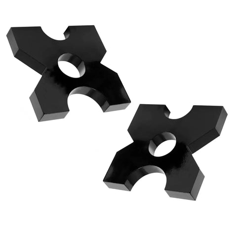 Two Pack 20 Ton Arbor Press Plates For H Frame Presses AR400F Steel Built Tough For Heavy Duty Shop Use 1x7x7 Inch 5 Notch Thickened Plates Corrosion Resistant Ideal For Fabrication And Press Work
