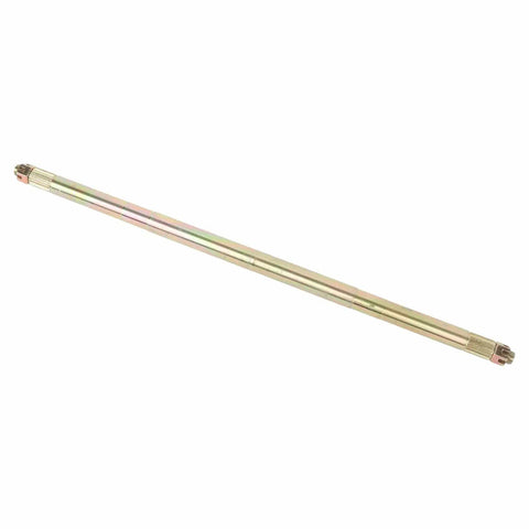26 Inch 23T Rear Live Axle for Go Kart Quad and Drift Trike, beefed up from high strength steel alloy, shown front view.