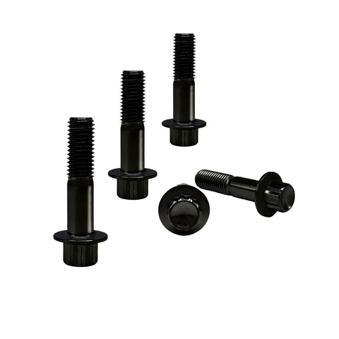 Titanium Split Rim Bolts M7x32mm For 3pc And 2pc Wheels Black High Strength Lightweight Fasteners For Performance Cars