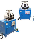 Top Shelf Heavy Duty Electric Metal Rolling Rig With One Point Five Horsepower Motor for nailing smooth ring bends on steel pipe.