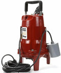 Badass Heavy Duty 1 HP Sump Pump With 2 Inch Discharge And 25 Foot Cord, 1 Phase 230V Power, Auto Shut Off To Nix Flooding Fast, Rockin Red Exterior For Tough Basement Work.