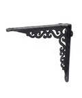 Beefy Heavy Duty Cast Iron Shelf Brackets Wall Mount Support For Wood Shelves Built To Hold Books Tools Vinyl Records And More