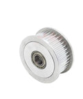 Rock Solid Sixty Tooth HTD Tensioner Idler Pulley With Smooth Bearing Guide For Timing Belts viewed from the side.