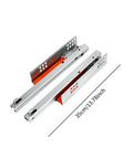 Heavy Duty Drawer Slides Two Pack Metal Bottom Mount Concealed Hardware Easy Install No Fuss Push To Open Mechanism Hidden Under Drawers For Sleek Cabinet Aesthetics And Maximized Internal Space, 35cm metal slides