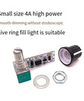 Ultra Smooth DC 3.7V To 24V LED Constant Voltage Dimmer Board With Switch For Live Streaming, small dimmer module with 4A output.