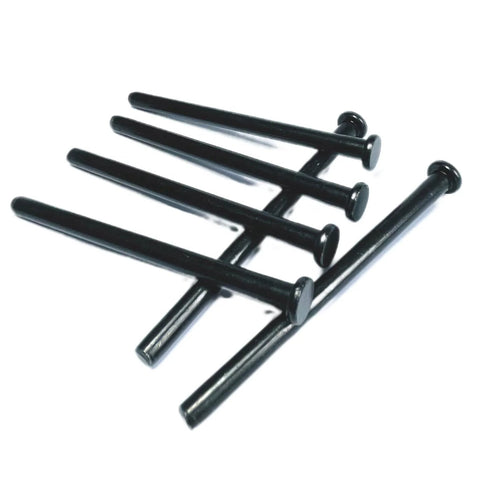 Six Pack 4 Inch Interior Door Hinge Pins For Replacement Doors With Oil Rubbed Bronze Finish And Black Color Option Includes Screws Easy Install Durable Steel Pins For Smooth Quiet Door Closing By ZDingTech