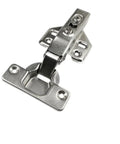 Four Pack Hydraulic Soft Close 85 Degree Cabinet Hinges Wall Mounted For Cabinets And Furniture No Overlay Durable Quiet Closing Heavy Duty Build Perfect For Kitchen Bathroom And Living Spaces - single hinge view