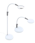 All-In-One Magnifying Lamp That Slaps With 600 Lumens Daylight LEDs, 6,000K Daylight, CRI 95+, 3-In-1 floor-to-table, white lamp