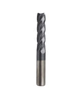 Three Pack Half Inch Carbide Roughing End Mills For Steel With Four Flutes 35 Degree Helix Nano Coated ALCrSiN CNC Router Bits