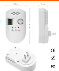 Multi Gas Leak Detector Plug In For Home Kitchen And RV No Fuss Combustible And Explosive Gas Alarm dimensions view