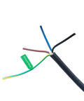 Color-coded electrical wire bundle showcasing ground wire for safe installations and electrical projects.