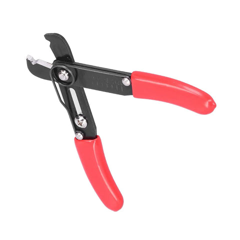 Heavy Duty 45 Steel Wire Stripper And Cable Cutter Pliers, 0.08 To 6mm2 Capacity Manual Hand Tool With Ergonomic Grip, close-up view