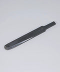 Heavy Duty Nitrided HSS Woodturning Scraper One Inch Wide Negative Rake And Radiused Edge on a white background.
