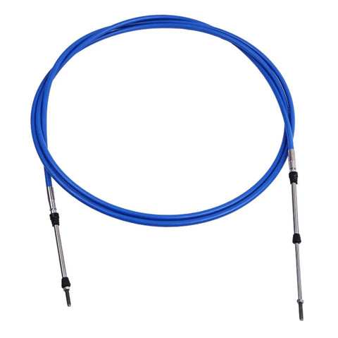 12Ft Universal Throttle Shift Control Cable For Marine Outboard Engines, Blue, 33C Style, ABA CABLE 12 GY 220416612