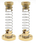 T8 Anti Backlash Spring Loaded Nuts Set Of 2 With Four M3 Holes For Acme Tr8x2 Lead Screw Eliminates Backlash And Vibration