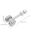 Stainless Steel Sliding Door Pulley With Double Bearings Heavy Duty V Groove Track Roller dimensions in centimeters.