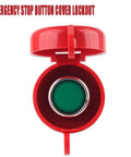 Emergency Stop Button Lockout Cover Red 22mm Diameter Pushbutton Shield Box Type 2 Pack Built Tough PC Material Easy Open Close Safety Cap