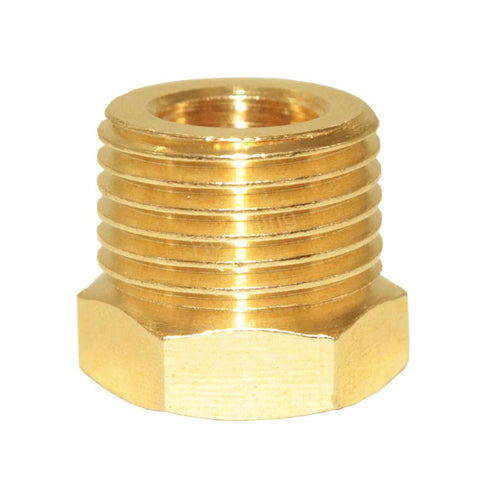 Brass hex reducer 1/2 to 1/4 NPT male to female adapter