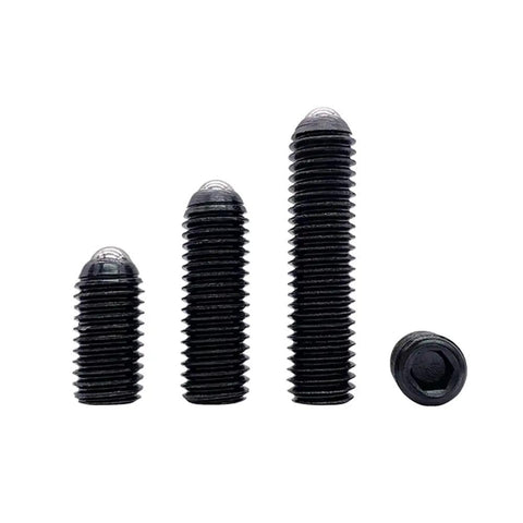 Top Drawer M3x4mm Ball Plunger Grub Screws Heavy Duty Alloy Steel Hex Socket Springs for Precision Locking, 20-piece assortment.