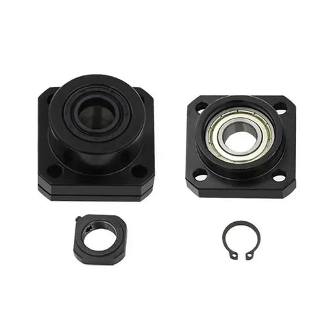 Heavy Duty FK12 Ball Screw Bearing Seat With FF12 End Support Unit For SFU1604 1605 1610 Ballscrew, includes parts and seals.