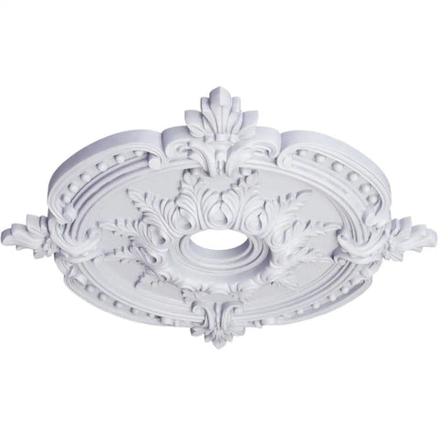 Classic Ceiling Medallion With 28 3 8 Inch Outside Diameter And 3 3 4 Inch Inside Diameter And Six And A Half Inch Canopy Lightweight