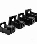 Heavy Duty Nema 34 Stepper Motor Steel Mounting Bracket With BK15 Fixed End Bearing Mount For 86mm Nema 34 Motors, side view of brackets