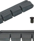 R55C4 Road Bolt-In Brake Pads for Carbon Rims with All Weather Grip and Reliable Stopping Power, shown with mounting screws