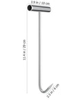 2 Pack Heavy Duty Manhole Cover Hook Lifter T Shaped Stainless Steel Manhole Lifting Hooks Workhorse Lifting Tool 11.4 Inch shown