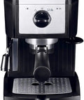 Front view of 15 Bar Espresso Machine 1100W with Milk Frother and Steam Wand, 1L Removable Drip Tray for Home Barista, Quick Brew