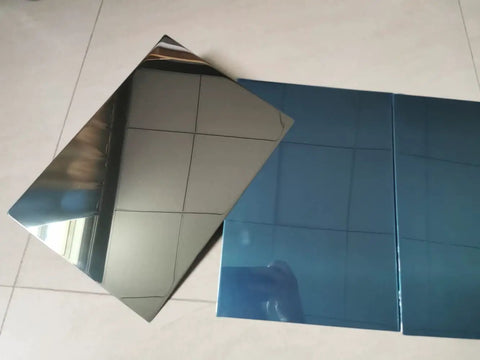 Pro Grade 304 Stainless Steel Sheet With Mirror Finish 200x300mm Metal Plate Double Sided Protective Film Thick 0.6mm 0.8mm 1.0mm Or 1.5mm Ideal For DIY Projects Kitchen Backsplash And Craft Work