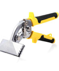 3 Inch Curved Jaw Hand Seamer For Sheet Metal Pro Grade Offset Bender Tool with black and yellow handles