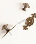 Vintage Brass Cabinet Pulls 8 Piece Set For Drawer Wardrobe Door Cupboard With Retro Vibe Antique Style Handles Single Hole Champagne Bronze Finish