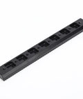 Zinc Alloy Sliding Rail And Toothed Gear Set For Industrial Robots High Precision Linear Motion Kit With Beefed Up Wear Components For DIY Robotics And Automation Projects black rail close-up