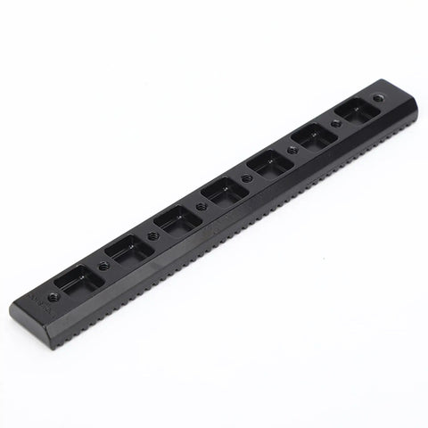Zinc Alloy Sliding Rail And Toothed Gear Set For Industrial Robots High Precision Linear Motion Kit With Beefed Up Wear Components For DIY Robotics And Automation Projects black rail close-up