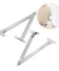 Self Closing Reversible Door Hinge Set For Cabinets 2 Pack Pro Grade Stainless Steel Lift Up Stay Hardware